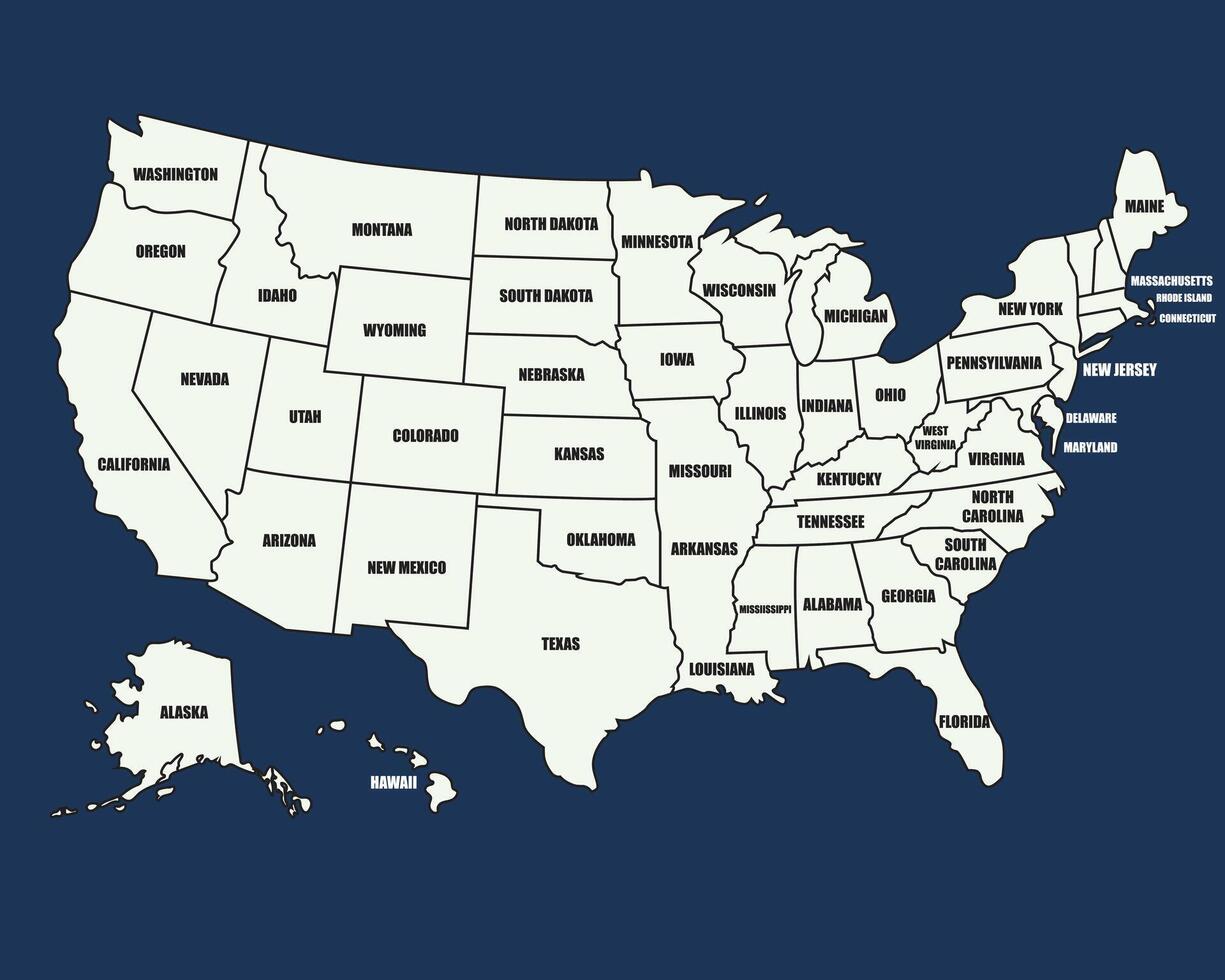 Labeled map of the United States for Parallax Arena venue testing opportunity outreach